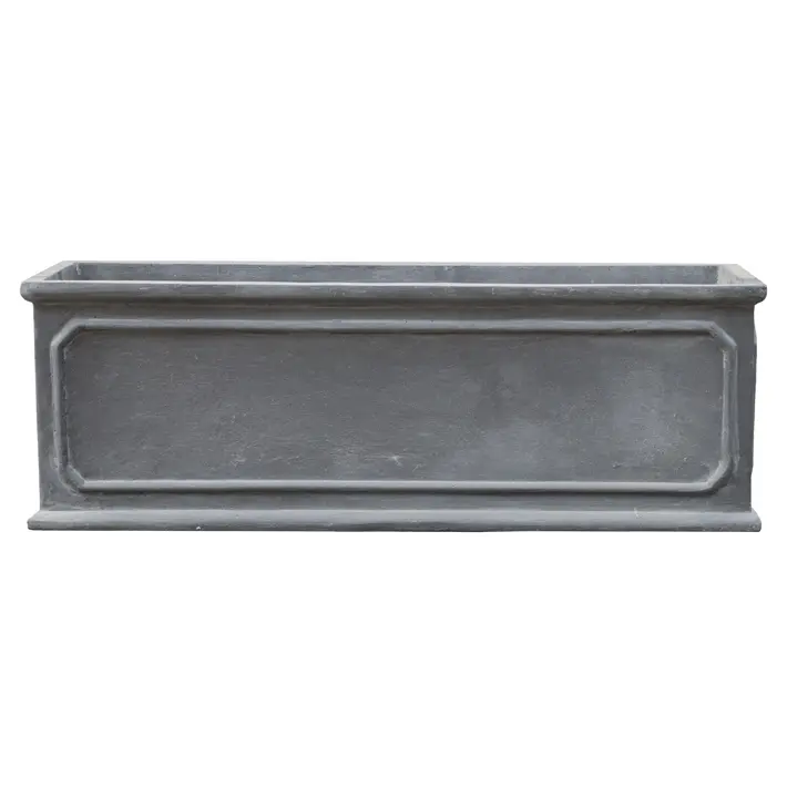 Кашпо 66,5х35,5х24 см, фибергласс, темно-серый
