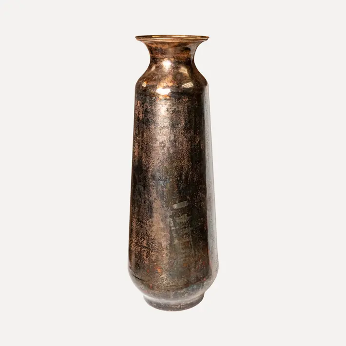 Ваза 28x76 см, металл, бронзовый