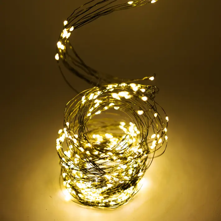 Гирлянда с 20 ветвями L5 м, пластик, металл, зеленый Гирлянда с 20 ветвями L5 м, пластик, металл, зеленый