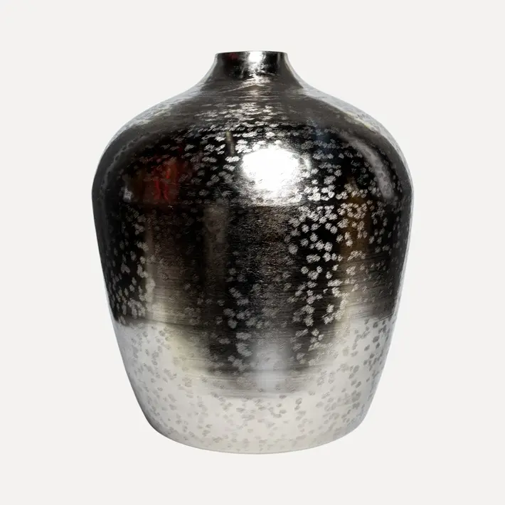 Ваза 36x42 см, металл, серебряный