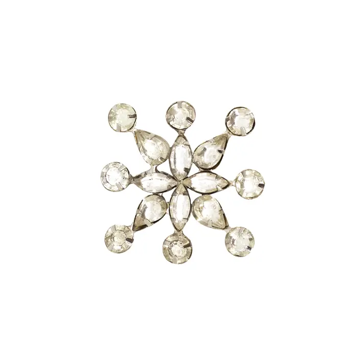 Кольцо для салфеток D5 см, металл, стекло, прозрачный