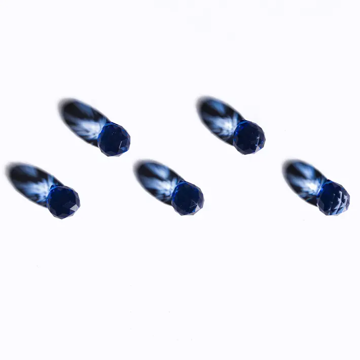 Хруст. шар, 5 шт, голубой