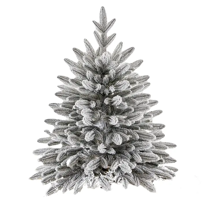 Ель настольная заснеженная РОМАНОВСКАЯ H90 см, пластик, белый