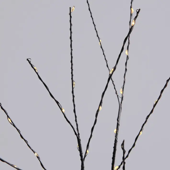 Ветвь LED, H80 см, 66 светодиодов, металл, пластик, черный