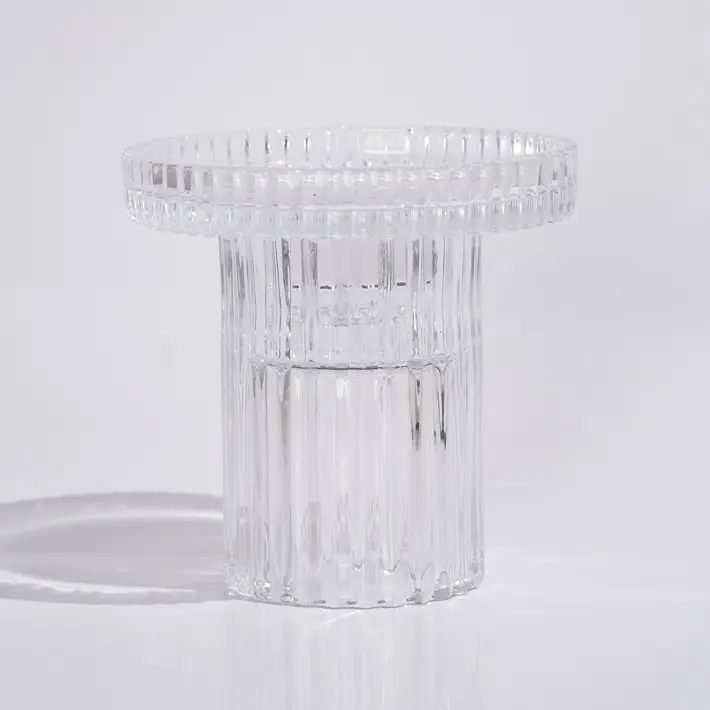 Подсвечник 10х10 см, стекло, прозрачный