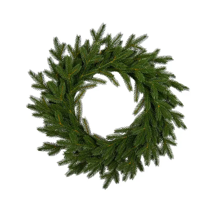 Венок рождественский ВЕРСАЛЬСКИЙ D65 см, пластик, зелёный