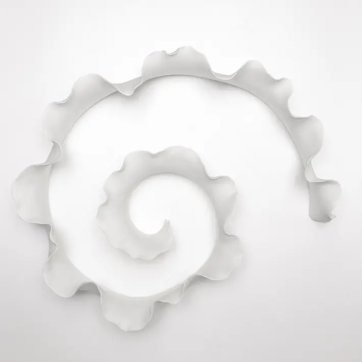 Арт-объект 37x10x35 см, керамика, белый