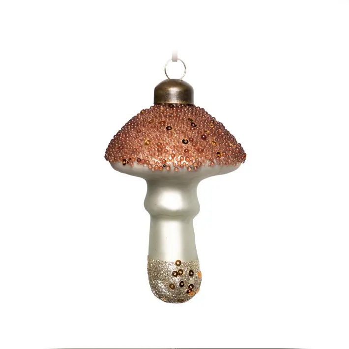 Подвес ГРИБ H9 см, стекло, коричневый