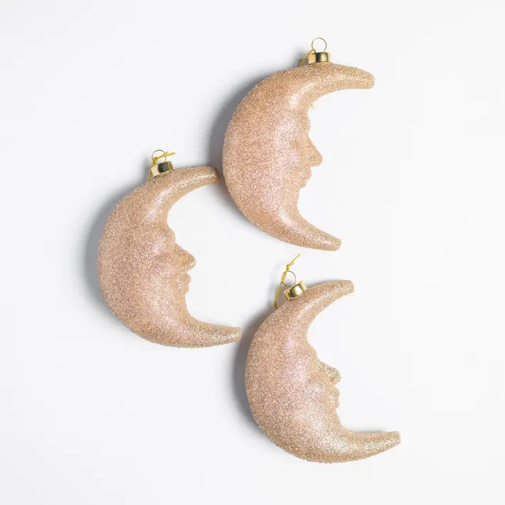 Подвес ЛУНА 15х4х11 см, стекло, шампань