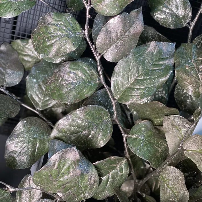 Ветвь гаультерии H112 см, пластик, зелёный, розово-золотой