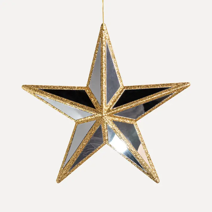 Подвес ЗВЕЗДА H27 см, пластик, золотой
