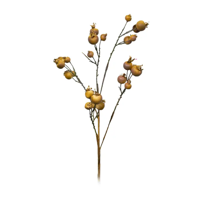 Ветвь шиповника H81 см, пластик, белый