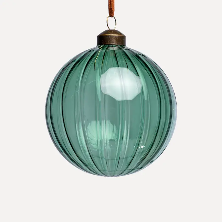 Шар D10 см, стекло, зеленый