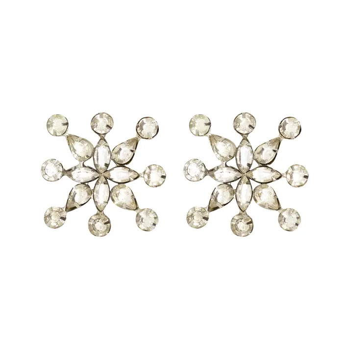 Кольца для салфеток в наборе D5 см, 2 шт, металл, стекло, прозрачный