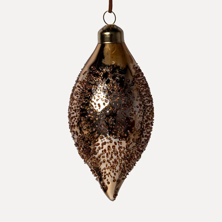 Подвес МИНДАЛЬ D6 см, стекло, золотой Подвес МИНДАЛЬ D6 см, стекло, золотой