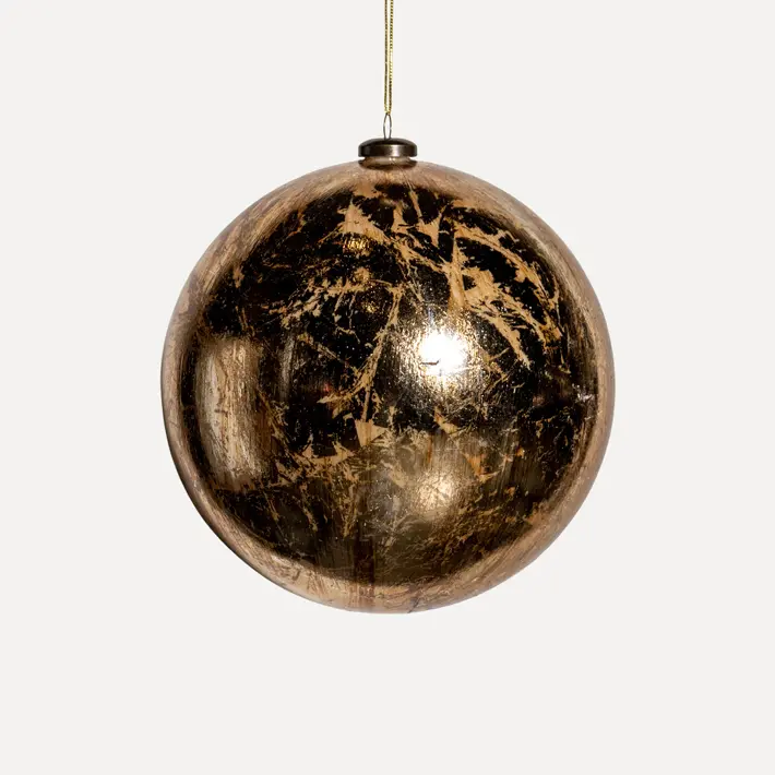 Шар D20 см, пластик, золотой