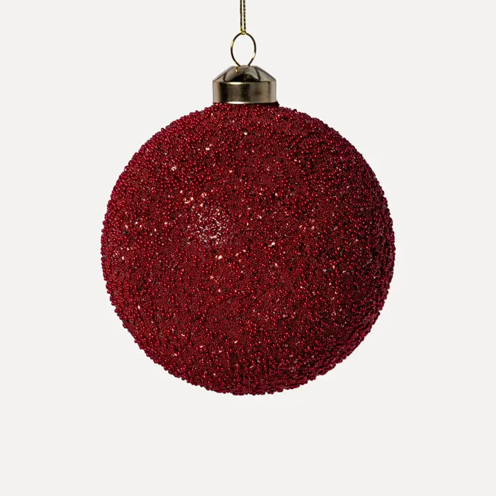 Шар D10 см, стекло, темно-красный Шар D10 см, стекло, темно-красный