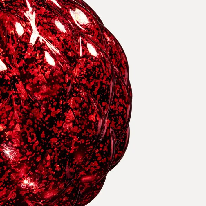 Шар LED D20 см, пластик, красный