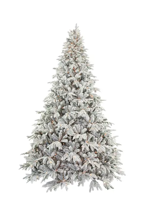 Ель искусственная с лампочками АЛЬПИЙСКАЯ Н240 см, пластик, металл, белый