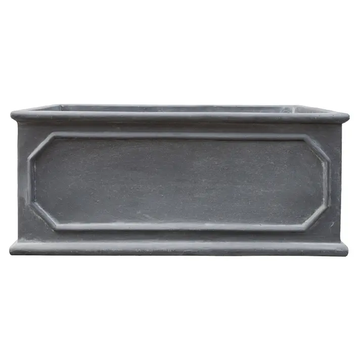 Кашпо 54,5х30х22,5 см, фибергласс, темно-серый