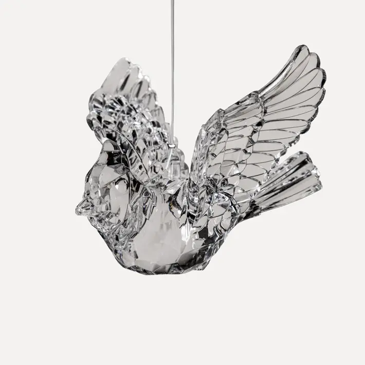 Подвес ПТИЦА 12х8 см, акрил, прозрачный