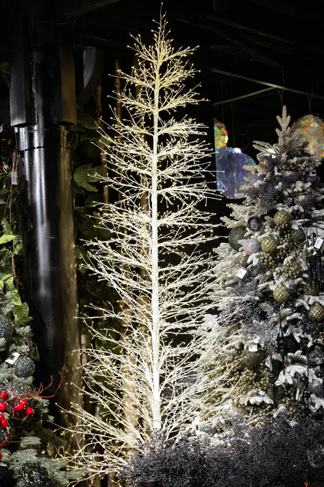 Дерево LED, H250 см, пластик, металл, белый