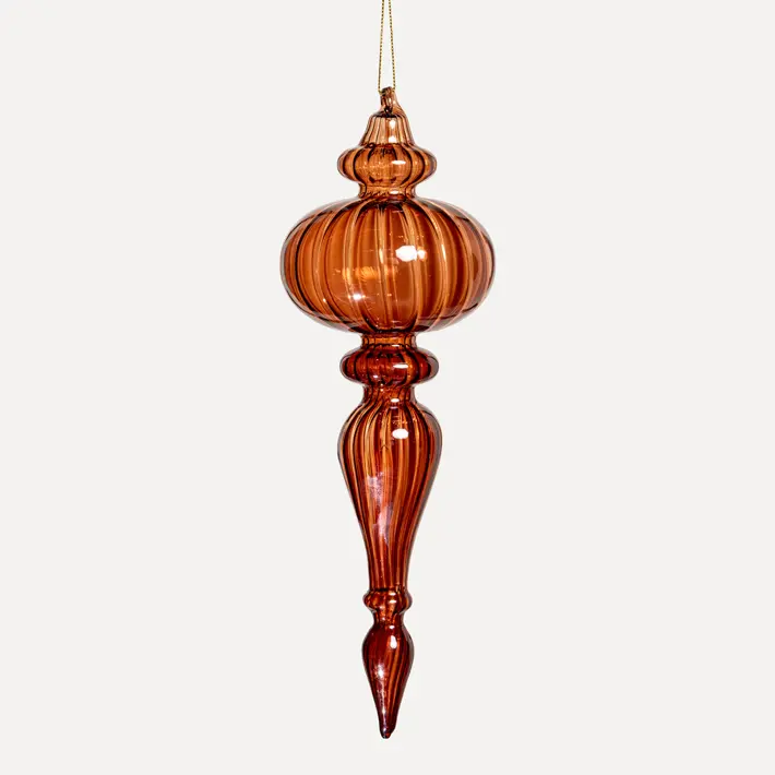 Подвес H26 см, стекло, коньячный