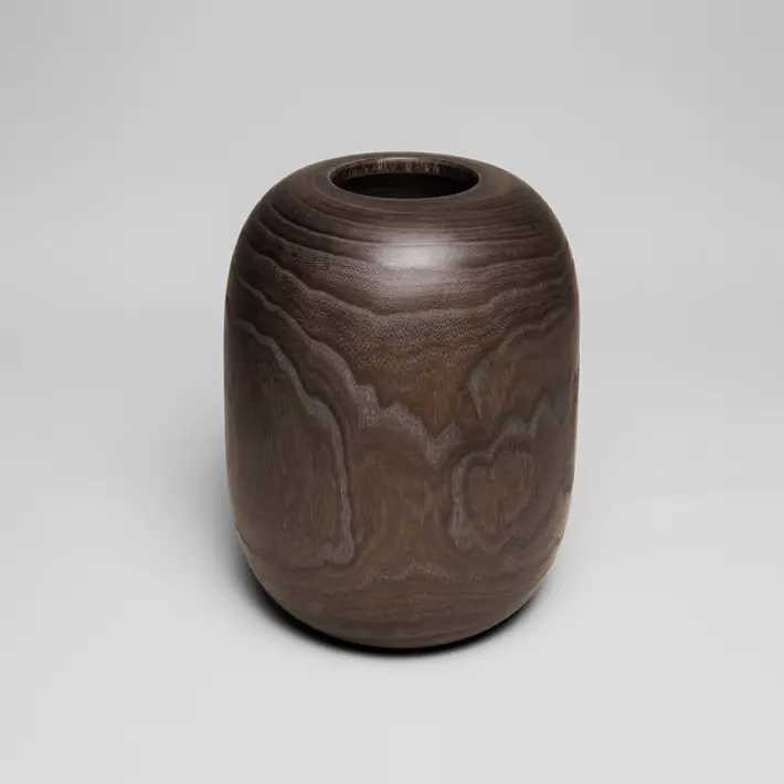 Ваза 23х29 см, дерево, коричневый