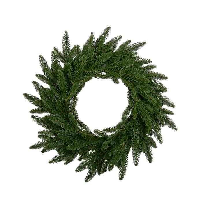 Венок рождественский РОМАНОВСКИЙ D60 см, пластик, зелёный