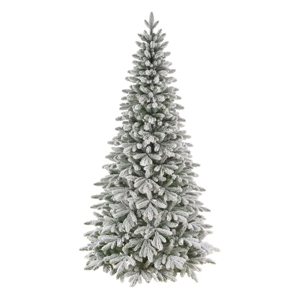 Ель искусственная заснеженная ТВЕРСКАЯ Н250 см, пластик, металл, белый