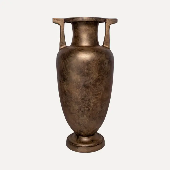 Ваза 27x24x53 см, металл, бронзовый