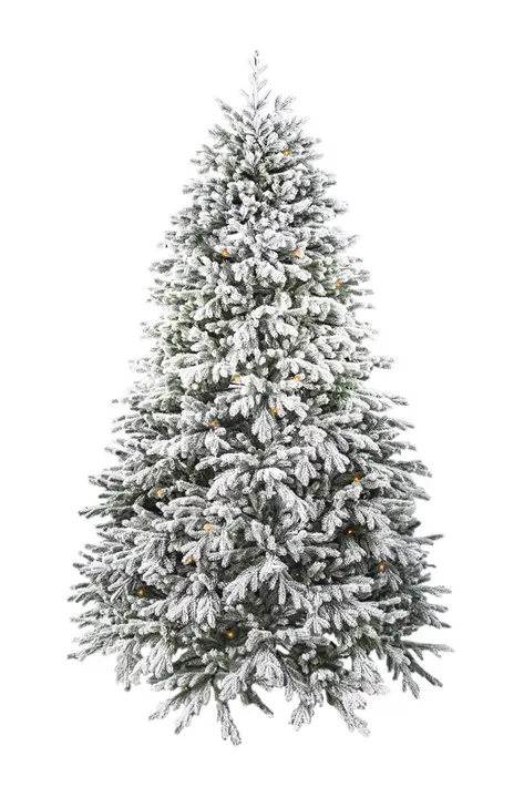 Ель заснеженная с лампочками ВЕРСАЛЬСКАЯ Н240 см, пластик, металл, белый