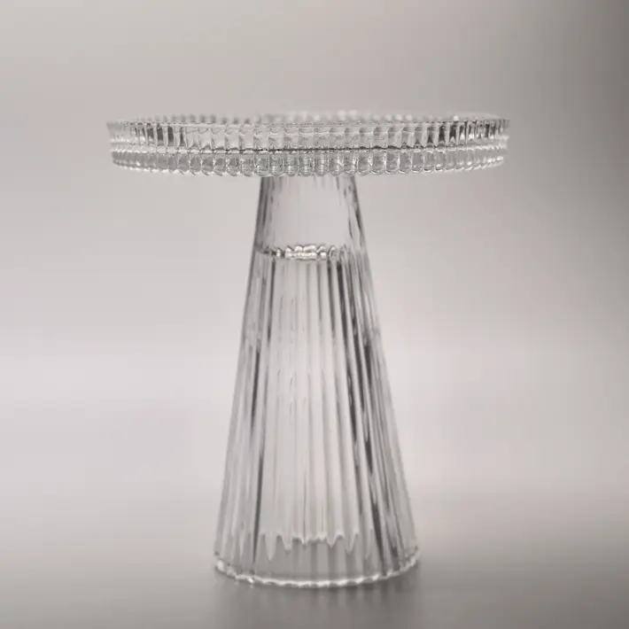 Подсвечник 15х17 см, стекло, прозрачный