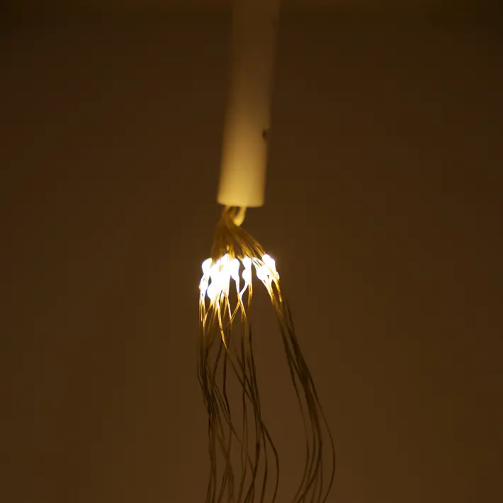 Гирлянда с 10 ветвями L5 м, пластик, металл, белый