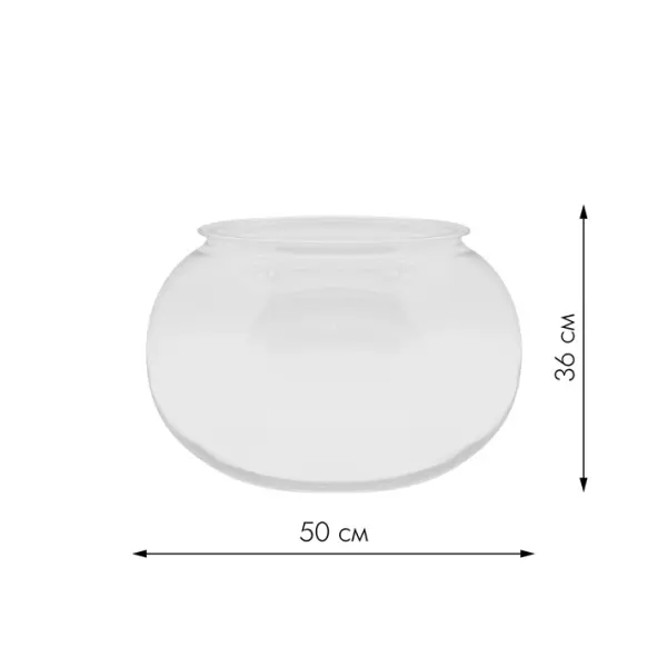 Ваза 50x36 см, поликарбонат, прозрачный Ваза 50x36 см, поликарбонат, прозрачный