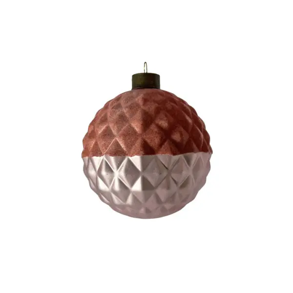 Шар D8 см, стекло, шампань