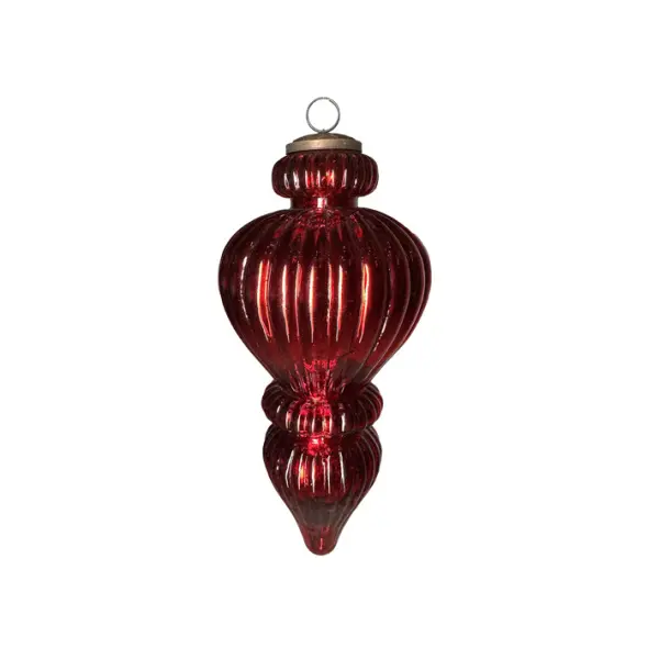 Подвес H25 см, стекло, красный