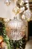 Шар LED D20 см, пластик, серебряный