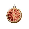 Подвес АПЕЛЬСИН 7х4х8 см, стекло, золотой