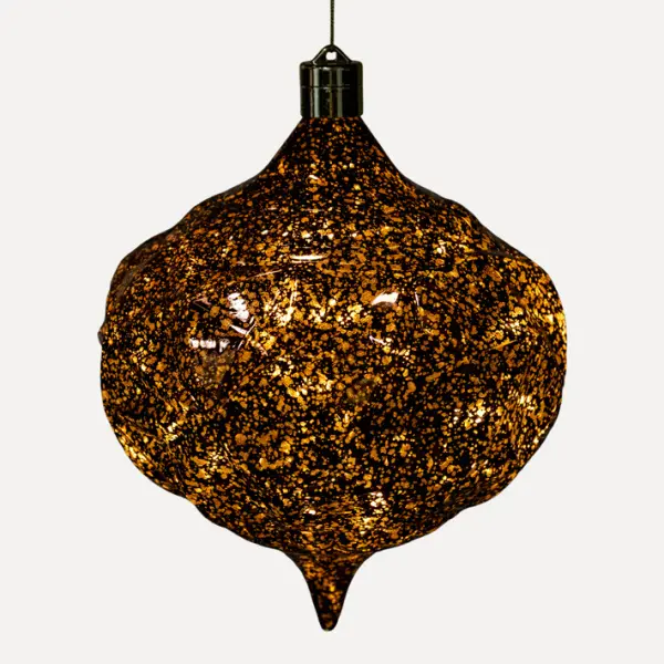 Подвес LED КАПЛЯ H20 см, пластик, коньячный