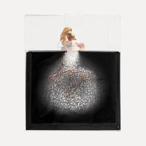 Шар D15 см, стекло, серый