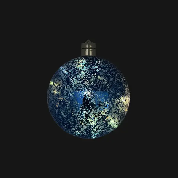 Шар LED D15 см, пластик, синий