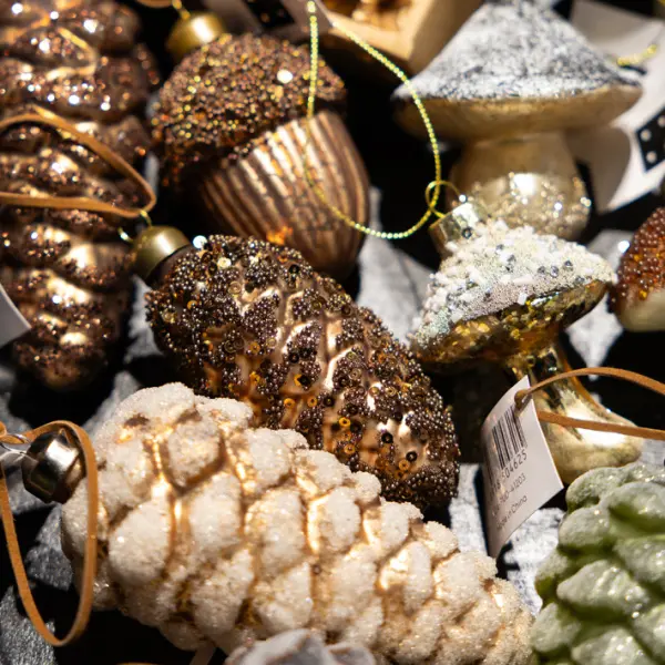 Подвес ШИШКА H10 см, стекло, коричневый