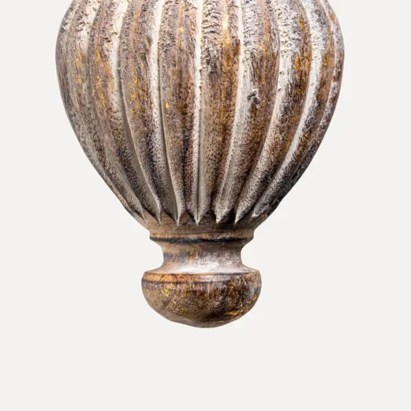 Подвес 9x14 см, дерево, серый