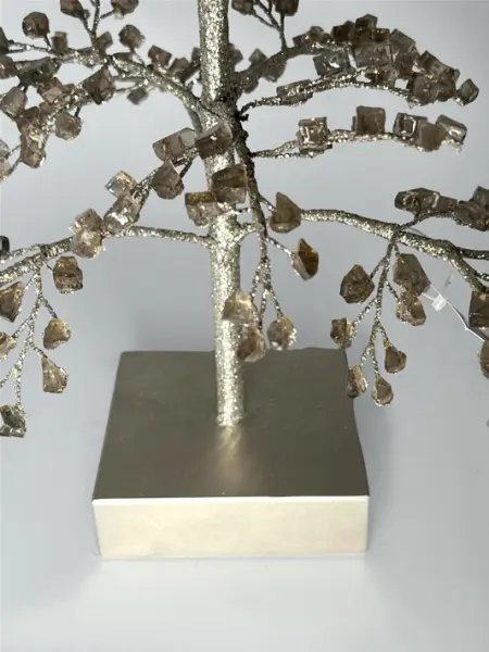 Елка из камней, 45x76 см, стекло, шампань