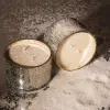 Свеча в стакане БЕРГАМОТ, D10xH8 см, стекло, серебро