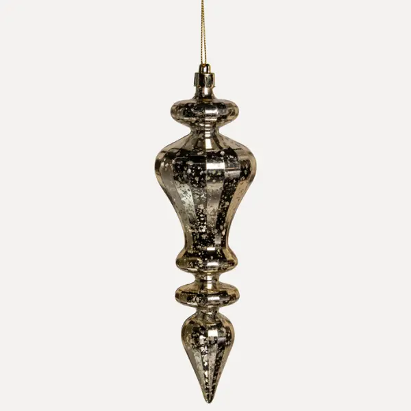 Подвес H19 см, пластик, золотой