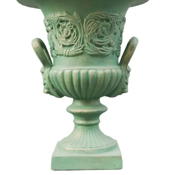 Кашпо в римском стиле 38х48 см, фибергласс, зеленый