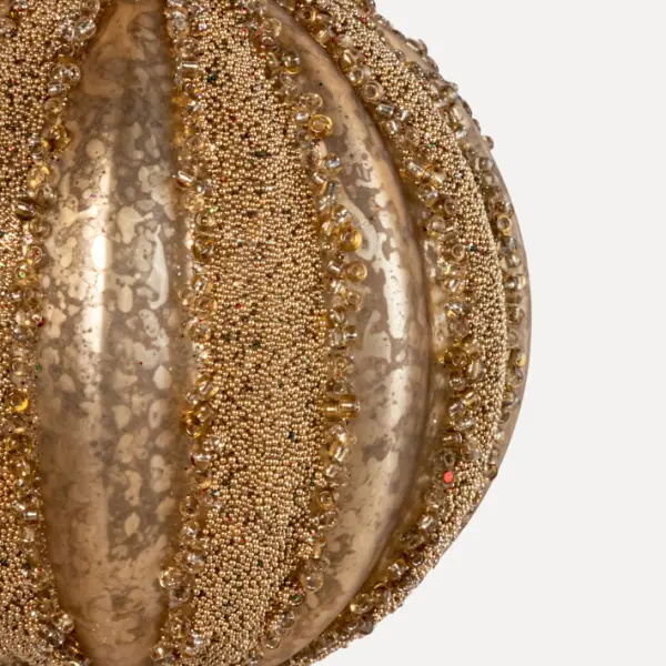 Шар D8 см, стекло, темно-бежевый