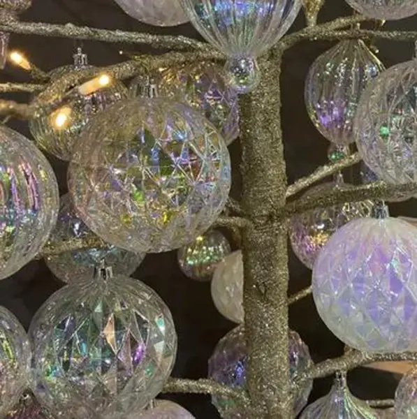 Шары в наборе D12 см, 2шт, пластик, белый, радужный